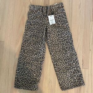Zara Kids Brown Leopard Print Jeans